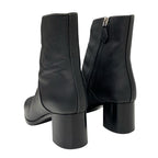 Hermes Flats Boots Short Shoes Leather Black Stitching — view 4