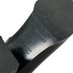Hermes Flats Boots Short Shoes Leather Black Stitching — view 8