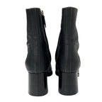 Hermes Flats Boots Short Shoes Leather Black Stitching — view 5