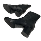 Hermes Flats Boots Short Shoes Leather Black Stitching — view 6
