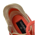 Chanel Sneakers Shoes Fabric Pink White Coco Mark — view 7