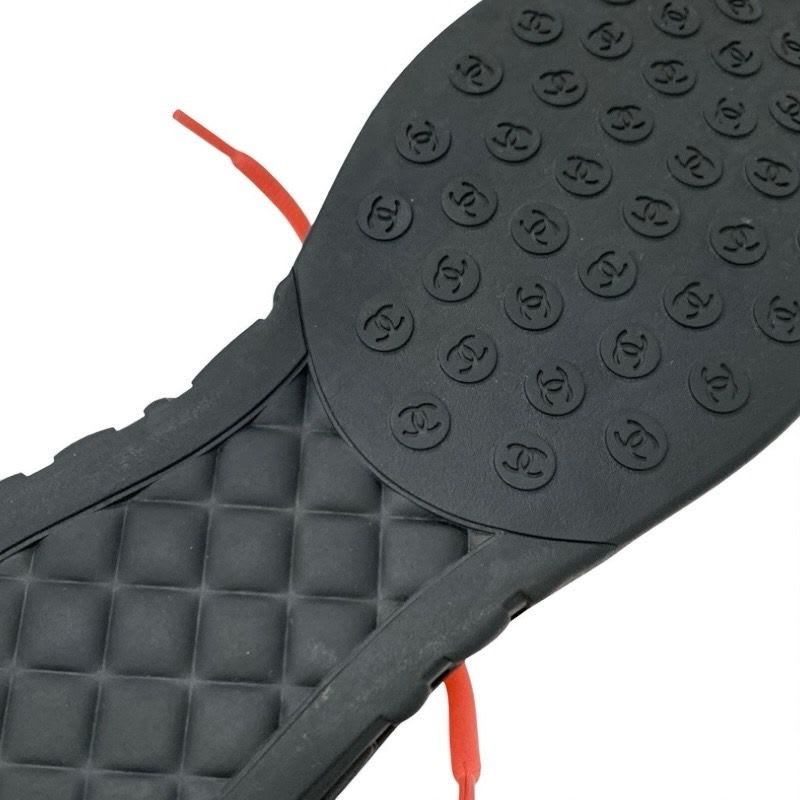 Chanel Sneakers Shoes Fabric Pink White Coco Mark — view 8
