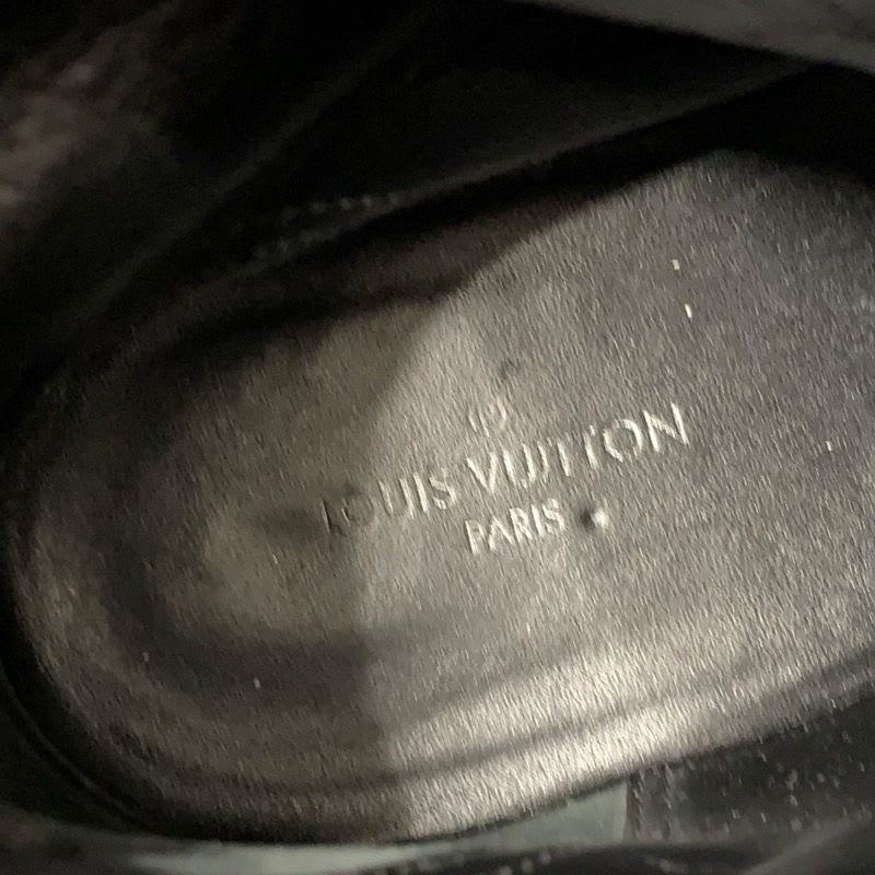 Louis Vuitton Laurie Line Monogram Boots Short Shoes Suede Leather Black — view 7