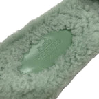 Hermes Oran Sandals Shoes Shearling Green Flat Mule — view 7