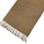 Hermes Recto Verso Cashmere Brown Beige Scarf Shawl Logo — view 3