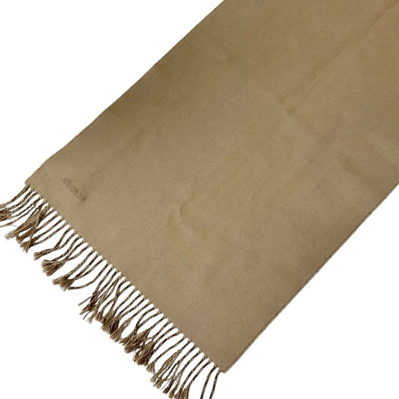 Hermes Recto Verso Cashmere Brown Beige Scarf Shawl Logo — view 4