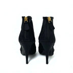 Chanel Boots Short Shoes Mesh Fabric Black Coco Mark — view 5