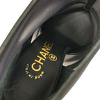 Chanel Boots Short Shoes Mesh Fabric Black Coco Mark — view 7