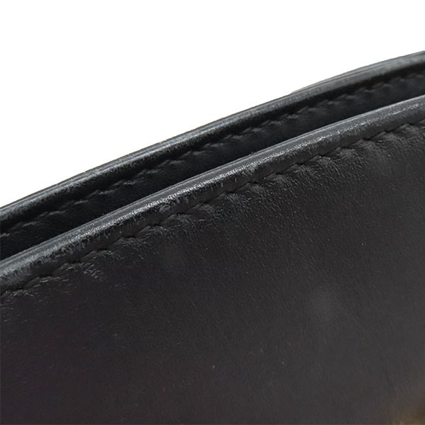 Gucci Shoulder Bag GG Marmont Ally Leather Black Gold Hardware Tote — view 8