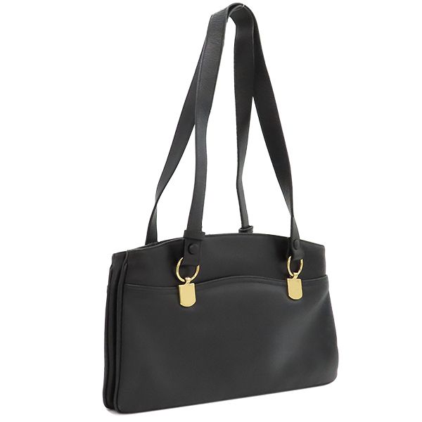 Gucci Shoulder Bag GG Marmont Ally Leather Black Gold Hardware Tote — view 2