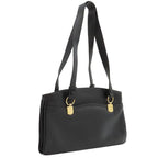Gucci Shoulder Bag GG Marmont Ally Leather Black Gold Hardware Tote — view 2