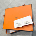 Hermes Sandals Oran H Logo Flat Shoes Mules Etoupe Gray 36 — view 9