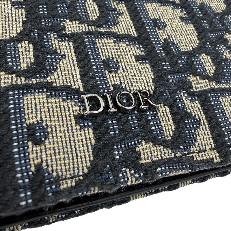 Dior Oblique Bifold Beige Wallet — view 5