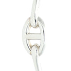 Hermes Anchene Hoop Silver Earrings — view 4