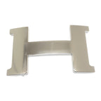 Hermes Constance Reversible 80 Belt Togo Vauchamonie Black Silver Hardware — view 4