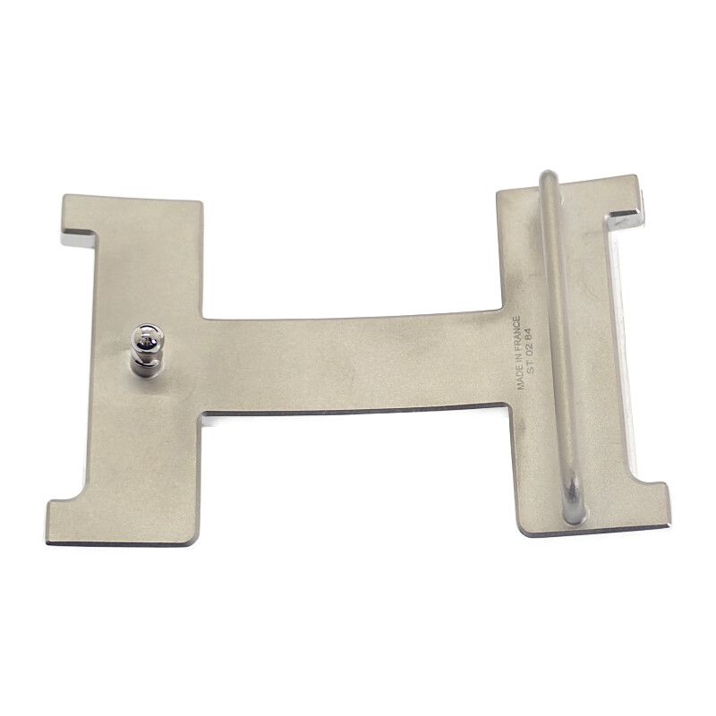 Hermes Constance Reversible 80 Belt Togo Vauchamonie Black Silver Hardware — view 5