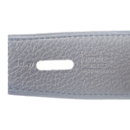 Hermes Constance Reversible 80 Belt Togo Vauchamonie Black Silver Hardware — view 7