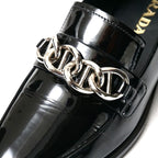 Prada Loafers Size 35 Chain Decoration Patent Leather Shoes — view 7