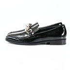 Prada Loafers Size 35 Chain Decoration Patent Leather Shoes — view 2