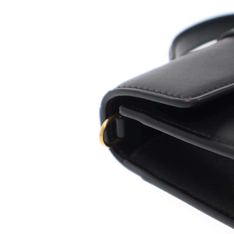 Christian Dior Miss Montaigne Mini Shoulder Bag in Black Smooth Calfskin — view 6