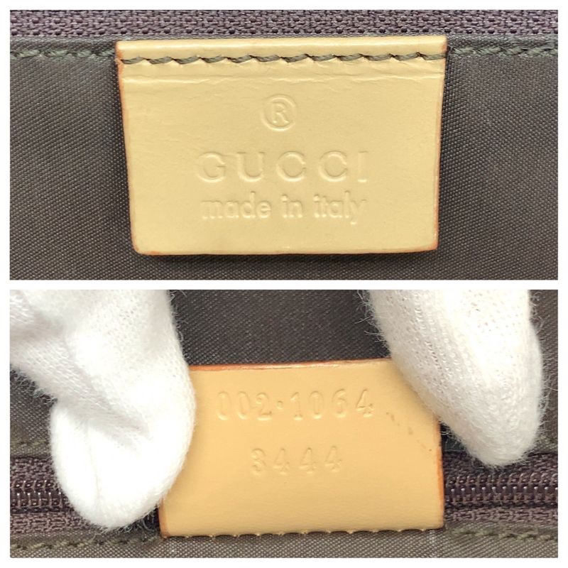 Gucci Jackie Beige Silver Hardware Leather 002 1064 Tote Handbag — view 4
