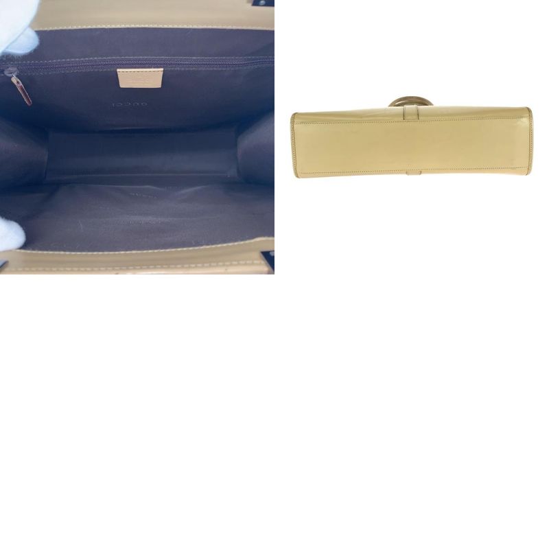 Gucci Jackie Beige Silver Hardware Leather 002 1064 Tote Handbag — view 9