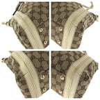 Gucci Bella Beige Ivory Gold Hardware GG Canvas Shoulder Bag Handbag — view 3