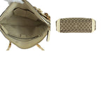 Gucci Bella Beige Ivory Gold Hardware GG Canvas Shoulder Bag Handbag — view 9