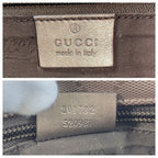 Gucci GG Imprime Metallic Brown Silver Hardware Shoulder Bag — view 4