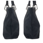 Gucci Black Silver Hardware GG Canvas Tote Bag — view 8