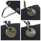 Gucci Black Silver Hardware GG Canvas Tote Bag — view 5
