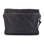 Prada Tessuto Triangle Logo Plate Black Silver Hardware Shoulder Bag Messenger — view 2