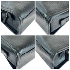 Gucci Jackie Black Silver Hardware Leather 002 1071 Tote Handbag — view 3
