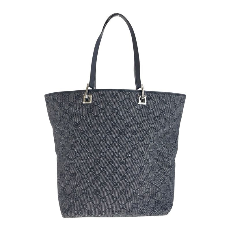 Gucci Black GG Canvas Leather 31243 Tote Bag — view 2