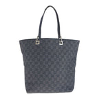 Gucci Black GG Canvas Leather 31243 Tote Bag — view 2