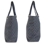 Gucci Black GG Canvas Leather 31243 Tote Bag — view 7