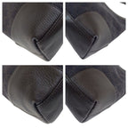 Gucci Dark Brown Silver Hardware GG Canvas Leather Shoulder Bag — view 3
