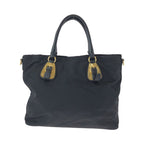 Prada Tessuto Logo Black Gold Hardware Nylon Bn1902 Tote Bag — view 2
