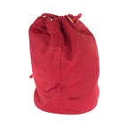Prada Logo Embroidery Red Gold Hardware Satin Shoulder Bag Pouch Drawstring — view 4