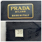 Prada Logo Embroidery Red Gold Hardware Satin Shoulder Bag Pouch Drawstring — view 6