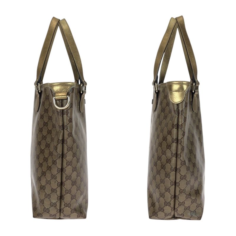 Gucci GG Crystal Beige Gold Hardware Tote Bag 2-Way — view 8