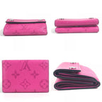 Louis Vuitton Trifold Wallet Diss Cabas Lee Compact Taiga Leather — view 9