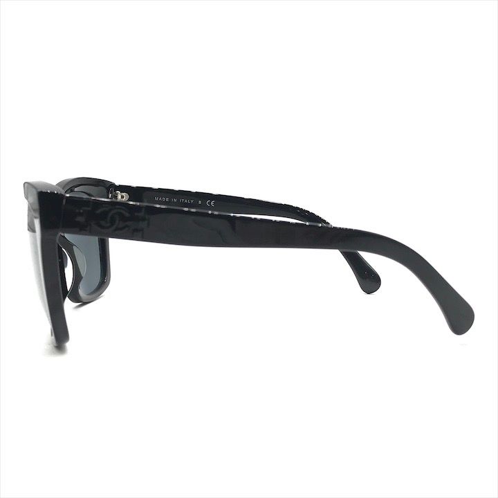 Chanel CC Logo Sunglasses Eyewear Black Case — view 2
