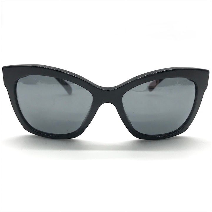 Chanel CC Logo Sunglasses Eyewear Black Case — view 3