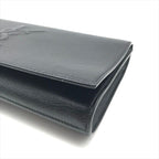 Saint Laurent YSL Sanint Clutch Black Leather Formal — view 5