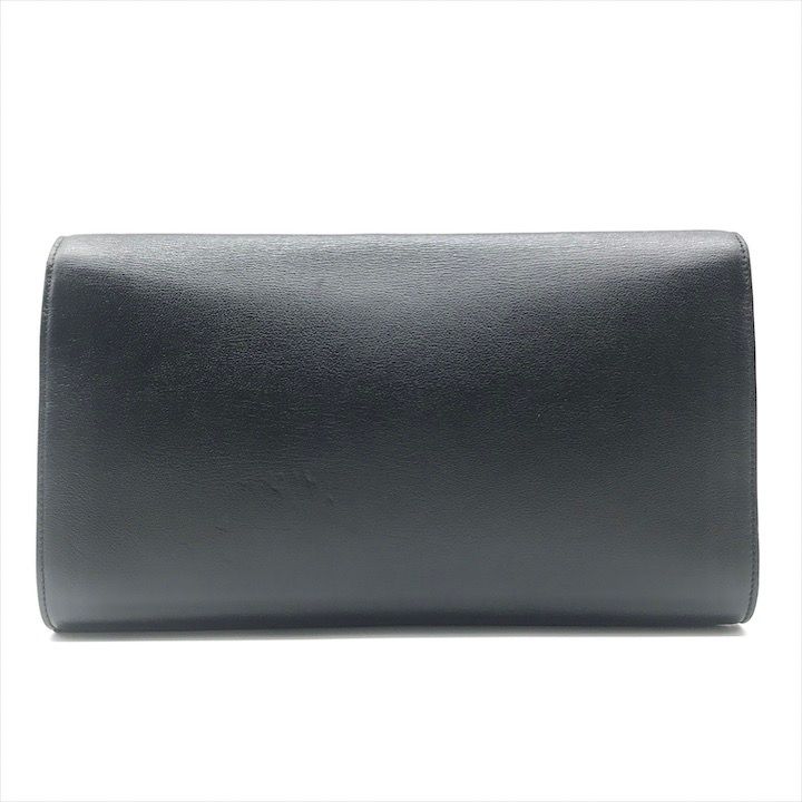 Saint Laurent YSL Sanint Clutch Black Leather Formal — view 2