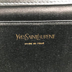 Saint Laurent YSL Sanint Clutch Black Leather Formal — view 9