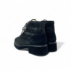 Chanel Boots Short Shoes Haraco Suede Shearling Black Coco Mark Ankle — view 4