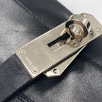 Hermes Neo Boots Short Shoes Leather Black Silver Kelly Hardware — view 9
