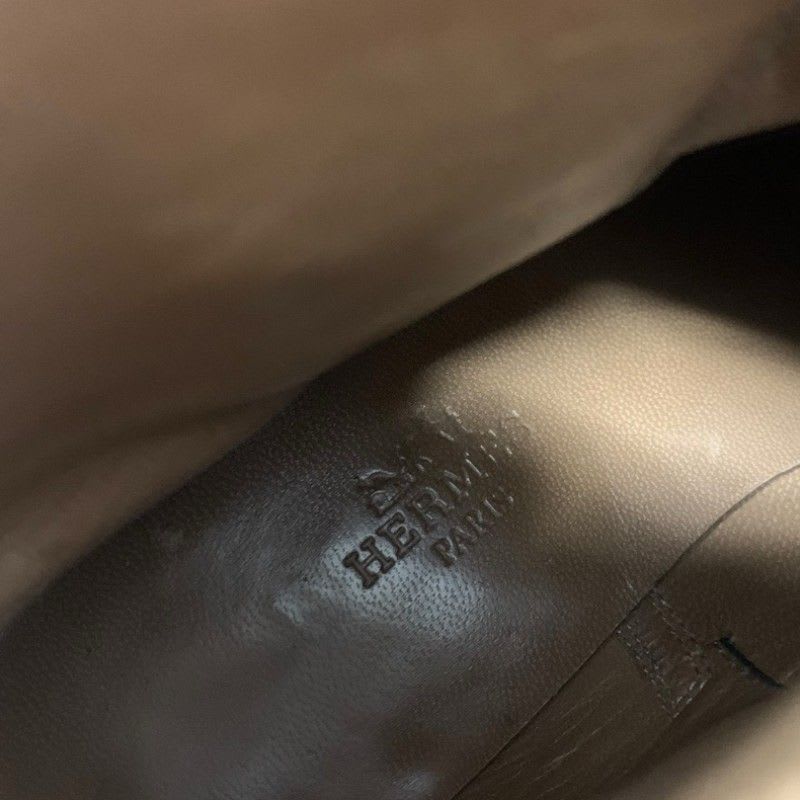 Hermes Neo Boots Short Shoes Leather Black Silver Kelly Hardware — view 7